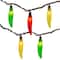 35ct. Vibrantly Colored Chili Pepper String Light Set